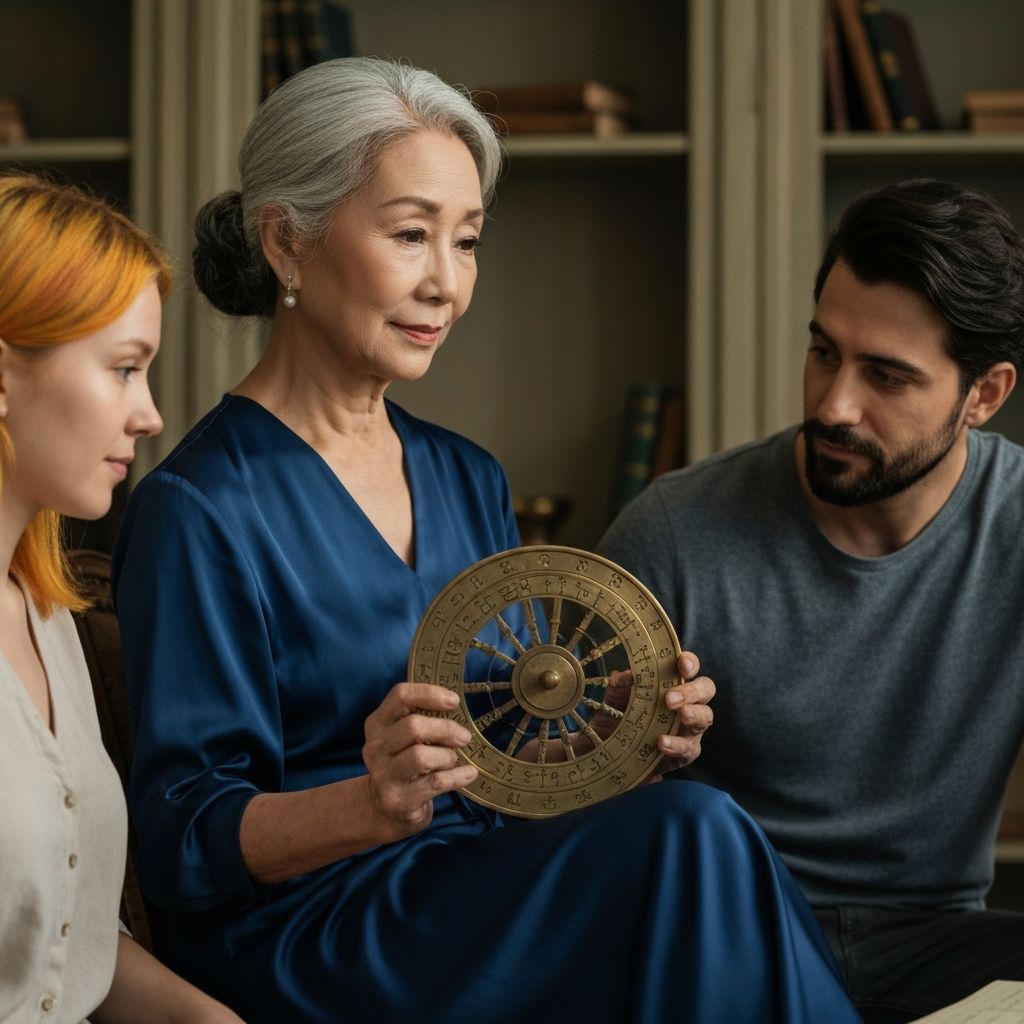 Astrologer with couple